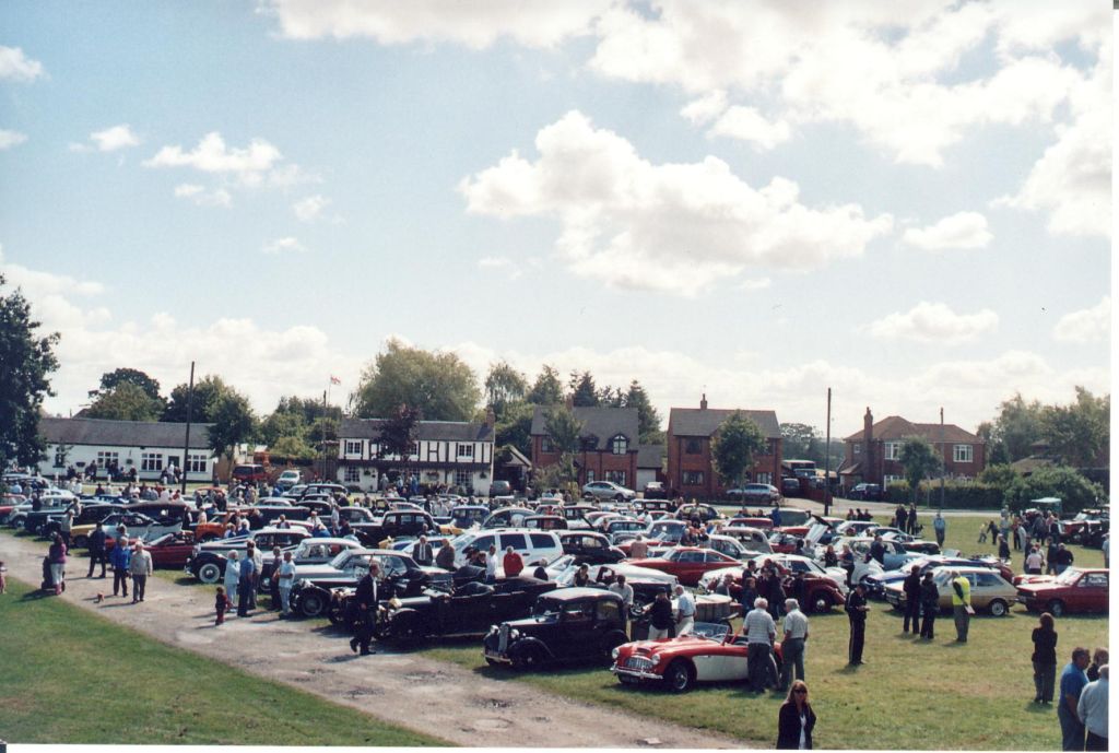 Vehicles assemble on Hankelow Green for the Festival of Transport 2007