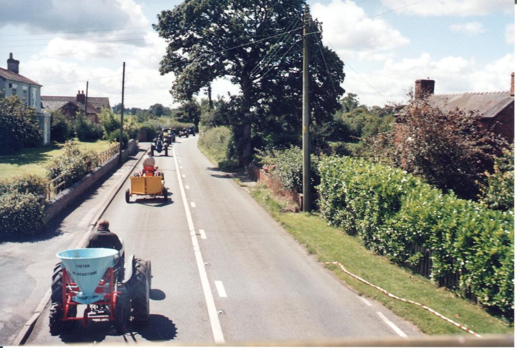 Vehicles leave Hankelow for Audlem during the Festival of Transport 2007
